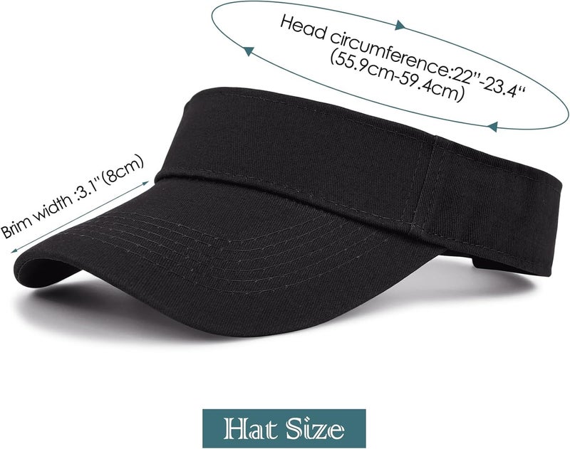 Zando Sun Visor Hats for Women - Sports Quick Dry Adjustable Unisex Cap for Golf Tennis Pickleball Vacation Outfit for Beach - Image 2